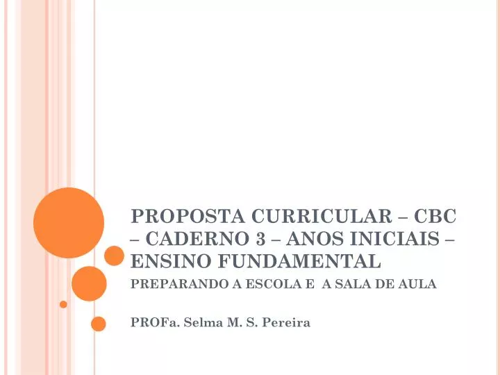 proposta curricular cbc caderno 3 anos iniciais ensino fundamental