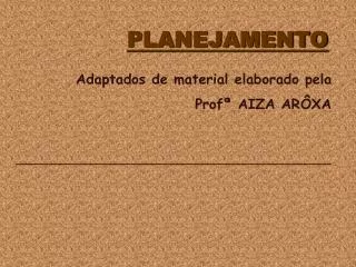 planejamento