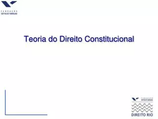 teoria do direito constitucional