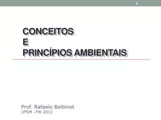 conceitos e princ pios ambientais