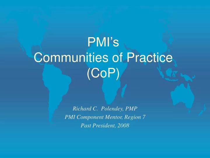 pmi s communities of practice cop