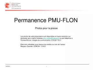 permanence pmu flon