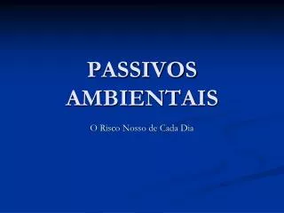passivos ambientais