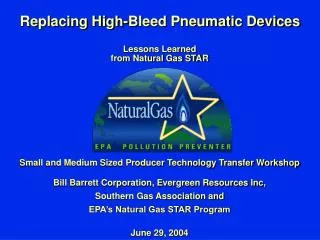 Replacing High-Bleed Pneumatic Devices