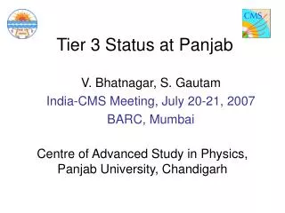 Tier 3 Status at Panjab