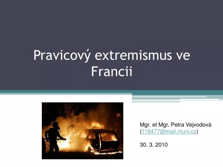 pravicov extremismus ve francii