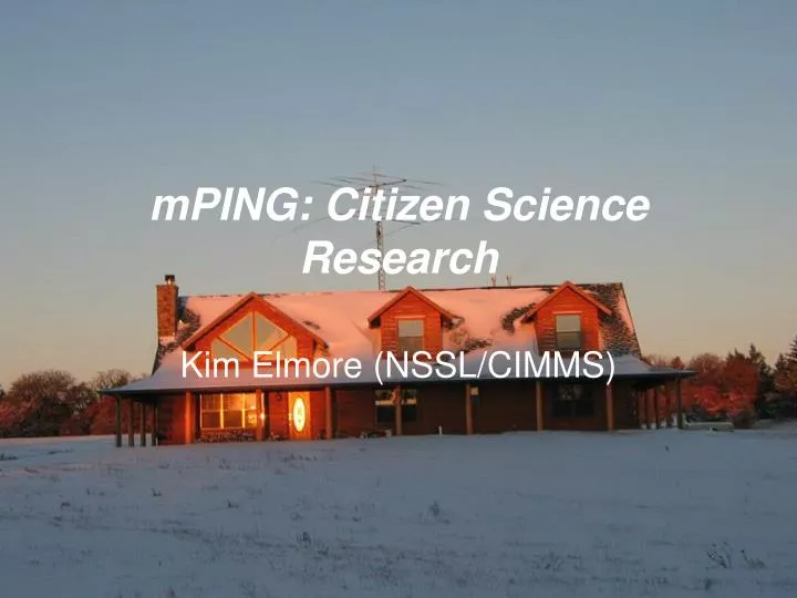 mping citizen science research