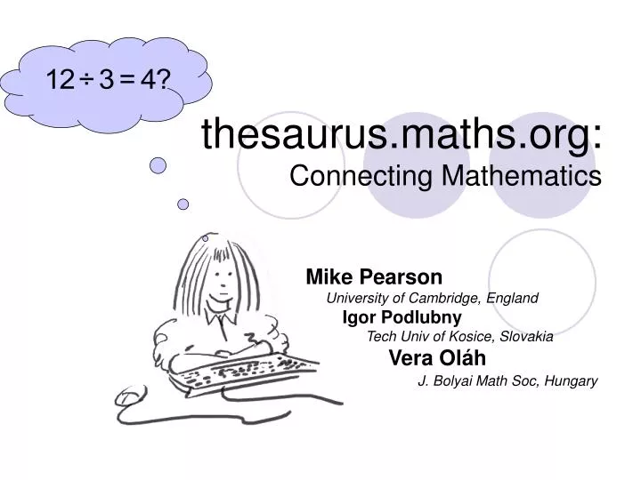 thesaurus maths org connecting mathematics