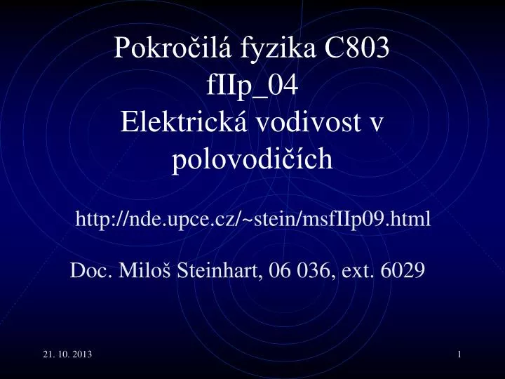 pokro il fyzika c803 fi ip 04 elektrick vodivost v polovodi ch