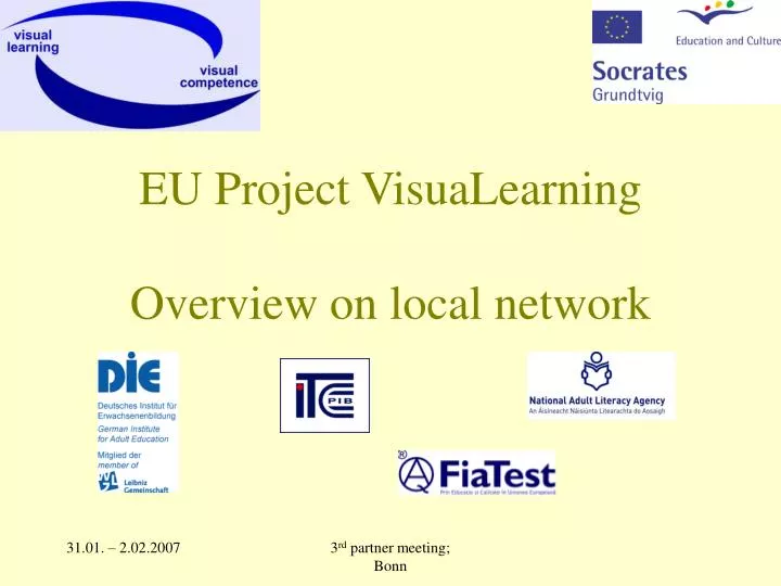 eu project visualearning overview on local network