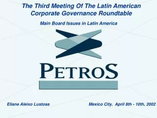 The Third Meeting Of The Latin American Corporate Governance Roundtable