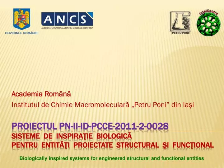 academia rom n institutul de chimie macromolecular petru poni din ia i