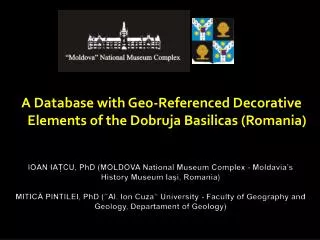 A Database with Geo-Referenced Decorative Elements of the Dobruja Basilicas (Romania)