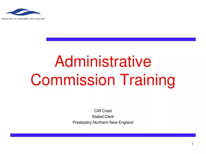 administrative commission training