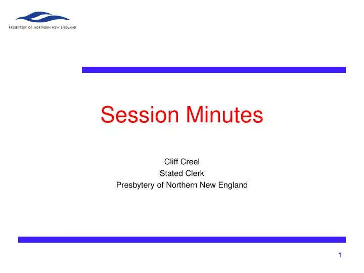 session minutes
