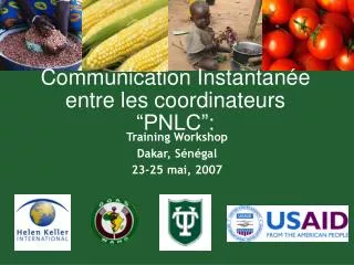 training workshop dakar s n gal 23 25 mai 2007