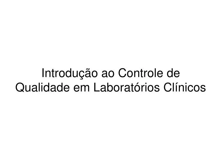 Desvendar o significado das medidas de controlo da qualidade da