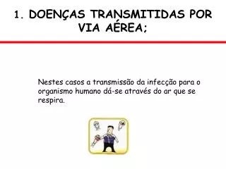 1 doen as transmitidas por via a rea