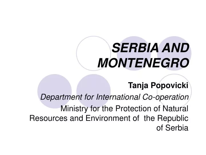 serbia and montenegro