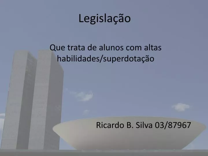 legisla o