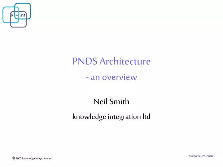 pnds architecture an overview