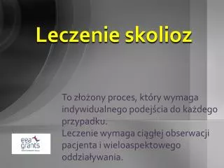 leczenie skolioz