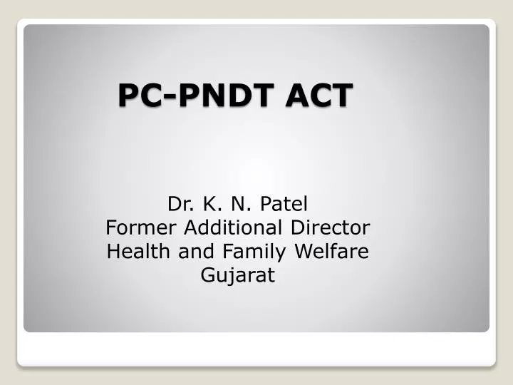 pc pndt act