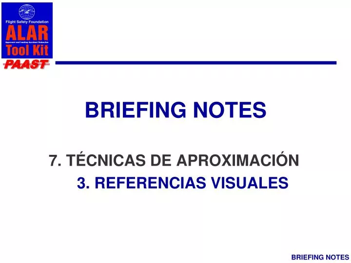 briefing notes