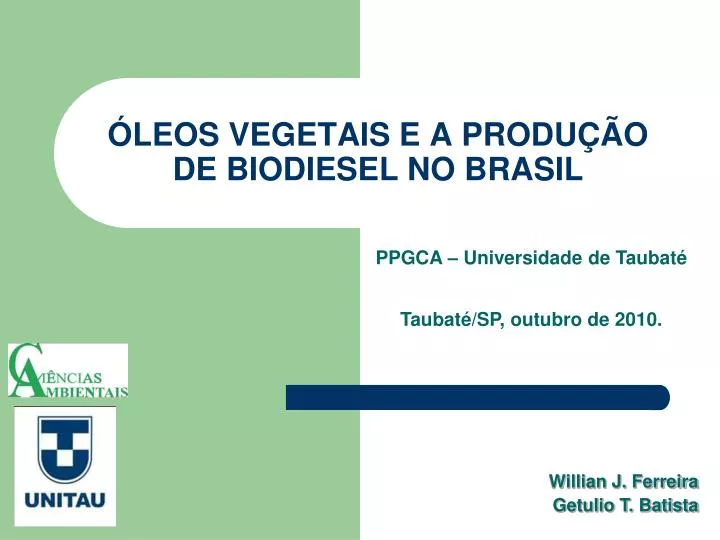 leos vegetais e a produ o de biodiesel no brasil