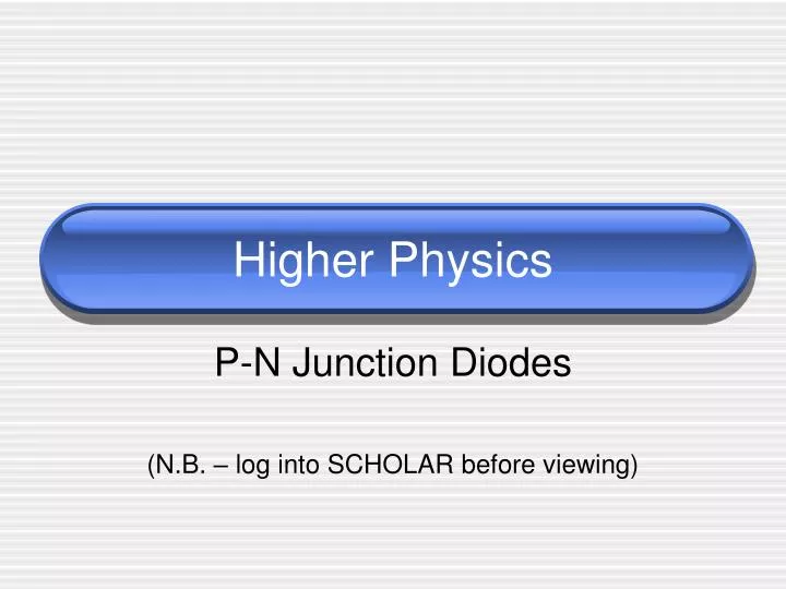 higher physics