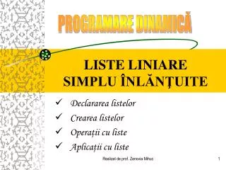 liste liniare simplu nl n uite