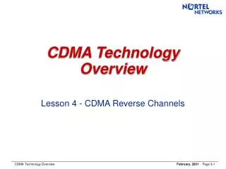 CDMA Technology Overview