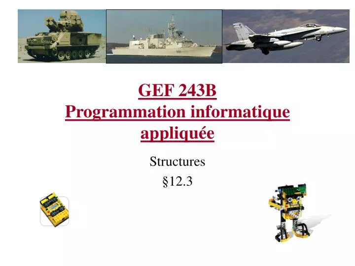 gef 243b programmation informatique appliqu e