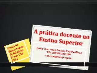 a pr tica docente no ensino superior