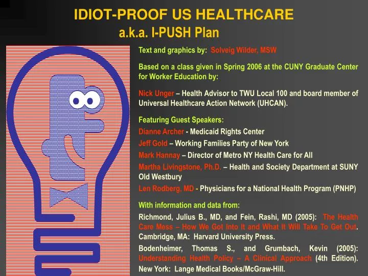 idiot proof us healthcare