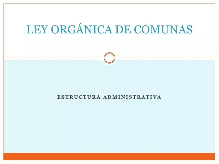 ley org nica de comunas