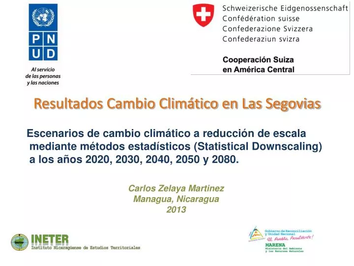 resultados cambio clim tico en las segovias