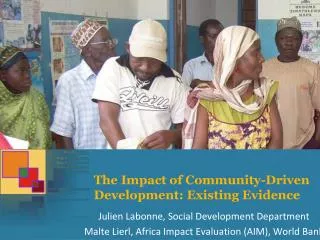 The Impact of Community-Driven Development: Existing Evidence