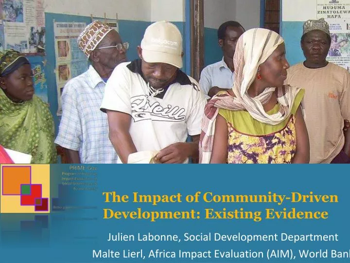the impact of community driven development existing evidence