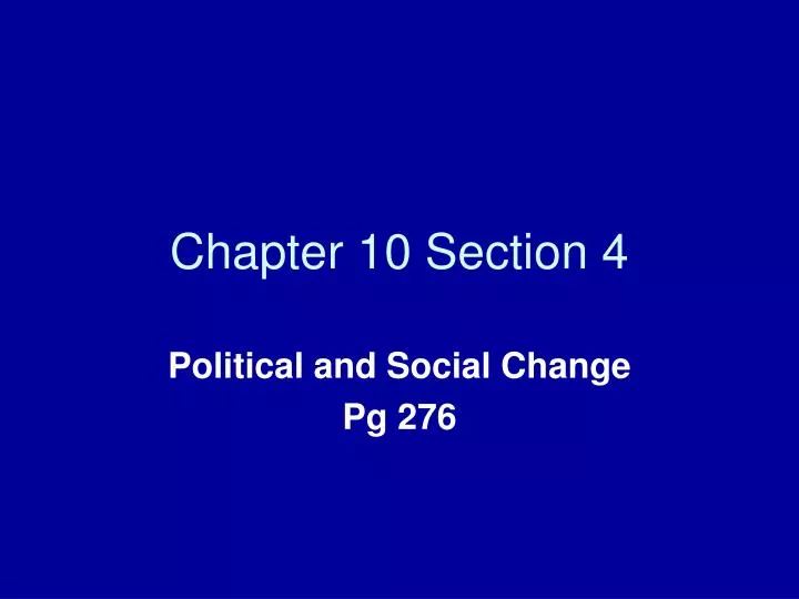 chapter 10 section 4