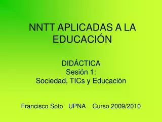 nntt aplicadas a la educaci n