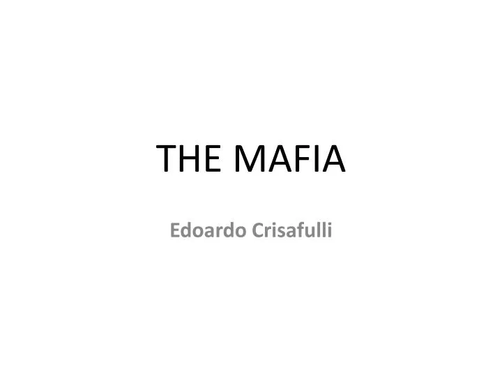 the mafia