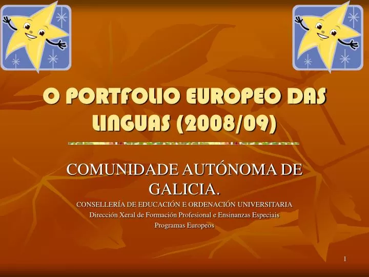 o portfolio europeo das linguas 2008 09