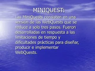 miniquest