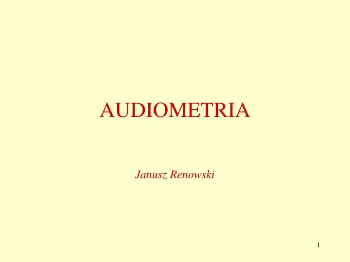 audiometria