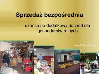 sprzeda bezpo rednia