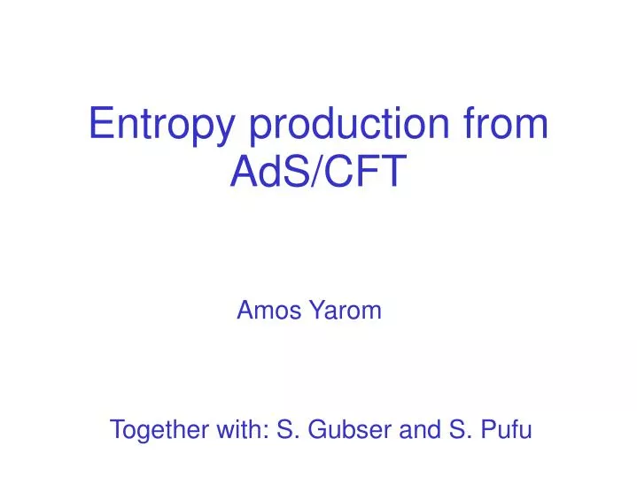 entropy production from ads cft