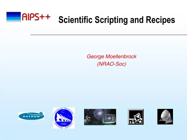 scientific scripting and recipes