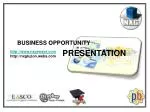 BUSINESS OPPORTUNITY - slide 1