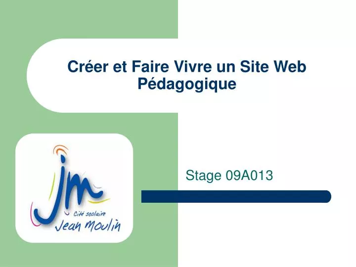 cr er et faire vivre un site web p dagogique